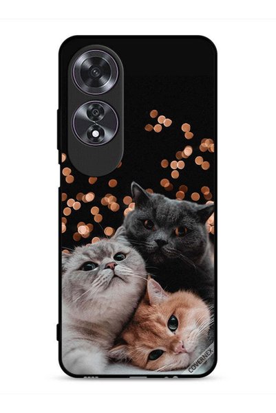 Covernex جراب حماية لهاتف Oppo A60 - قطط