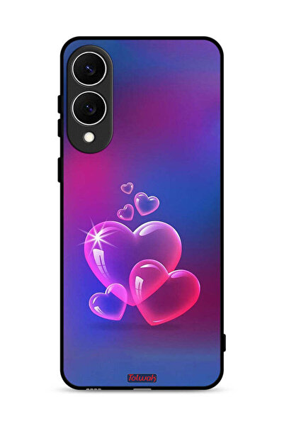 Tolwak غطاء حماية لهاتف سامسونج جالكسي S25 إيدج بنقشة قلوب الماء