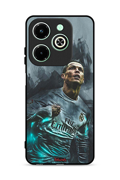 Tolwak غطاء حماية لهاتف Infinix Hot 40i 4G برسومات كريستيانو رونالدو