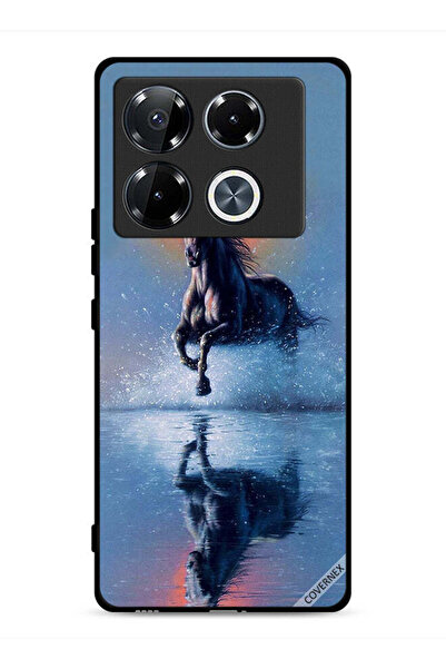 Covernex غطاء حماية لهاتف Infinix Note 40 Pro Plus 5G، رسم حصان يركض في الماء