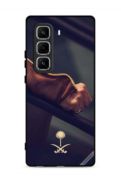 Covernex غطاء حماية لهاتف Infinix Hot 50 Pro 4G مع شعار المملكة العربية السعودية