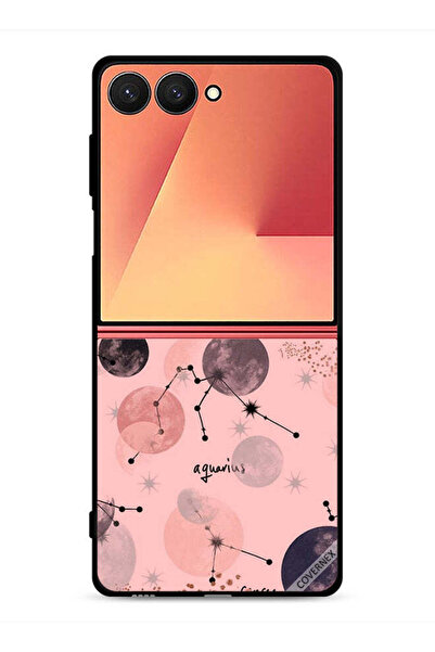 Covernex غطاء حماية لهاتف سامسونج جالاكسي زد فليب 7 برسومات الأبراج الفلكية