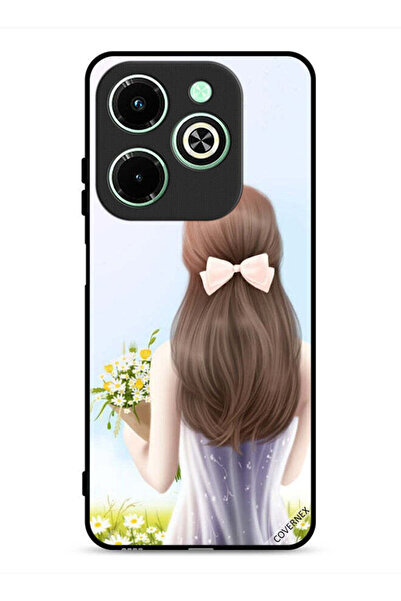 Covernex غطاء حماية لهاتف Infinix Hot 40i 4G بطبعة فتاة جميلة