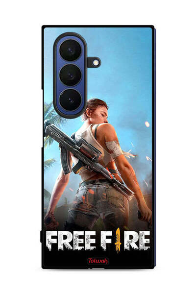 Tolwak غطاء حماية لهاتف Samsung Galaxy Z Fold7 من Free Fire