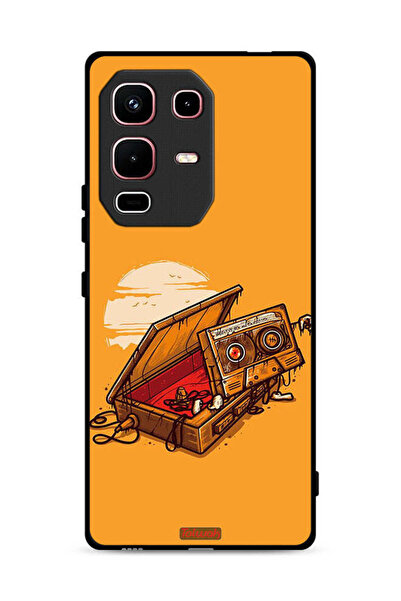 Tolwak غطاء حماية لهاتف Infinix Note 50s بفن الكاسيت والشريط اللاصق