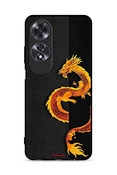 Tolwak Oppo A60 Protective Case Cover Dragon Art
