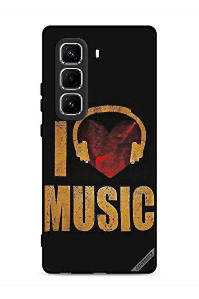 Covernex غطاء حماية لهاتف Infinix Hot 50 Pro 4G بتصميم عتيق وأحب الموسيقى