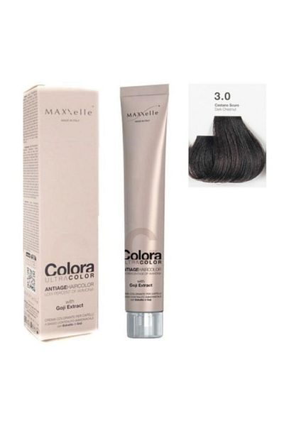 Maxxelle Saten inchis 3.0 Colora cu extract de Goji 100 ML