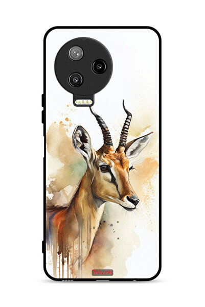 Tolwak غطاء حماية لهاتف Infinix Note 12 Pro 4G بنقشة غزال تجريدية