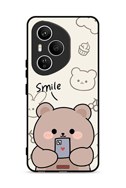 Tolwak غطاء حماية لهاتف Honor 400 Pro برسومات الدب المبتسم