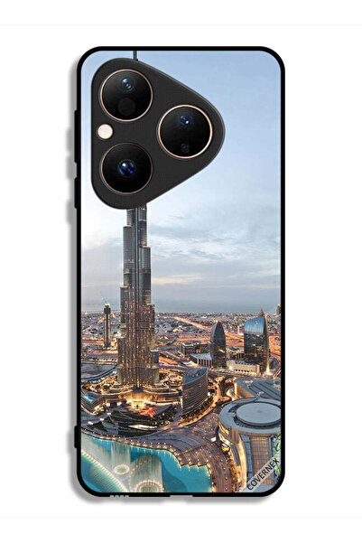 Covernex غطاء حماية لهاتف هواوي بيورا 80 - منظر جميل لوسط مدينة دبي