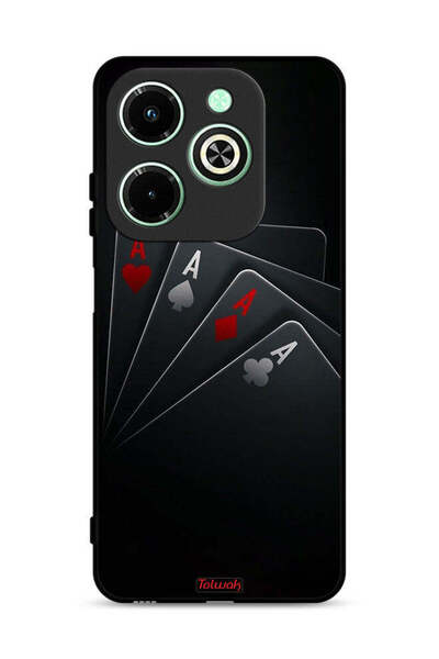 Tolwak غطاء حماية لهاتف Infinix Hot 40i 4G Cards A