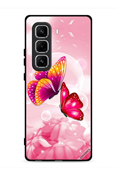 Covernex غطاء حماية لهاتف Infinix Hot 50 Pro 4G بنقشة فراشات لطيفة