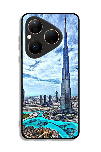 Covernex غطاء حماية لهاتف هواوي بيورا 80 - برج خليفة - غيوم تلامس السحاب