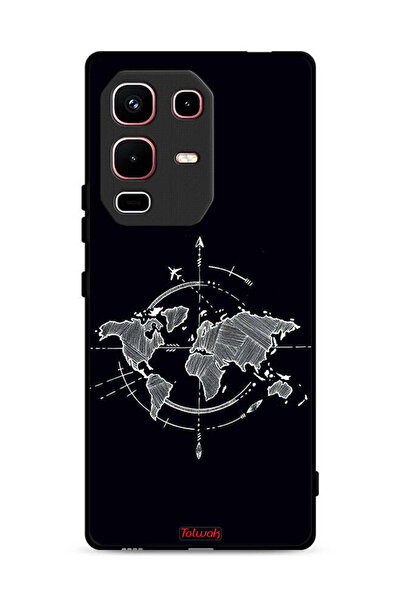 Tolwak غطاء حماية لهاتف Infinix Note 50s برسومات البوصلة