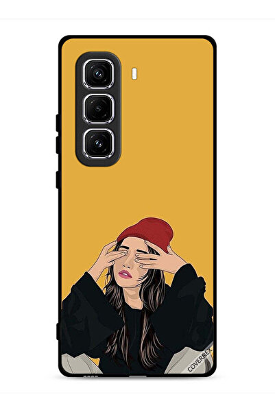 Covernex غطاء حماية لهاتف Infinix Hot 50 Pro 4G برسومات فتاة حزينة