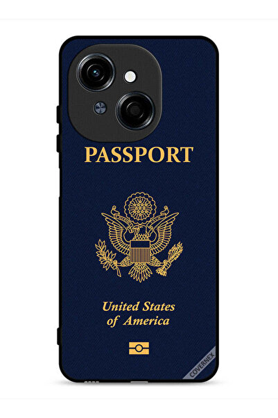 Covernex غطاء حماية لهاتف Tecno Spark Go 1S 4G بنقشة جواز السفر الأمريكي