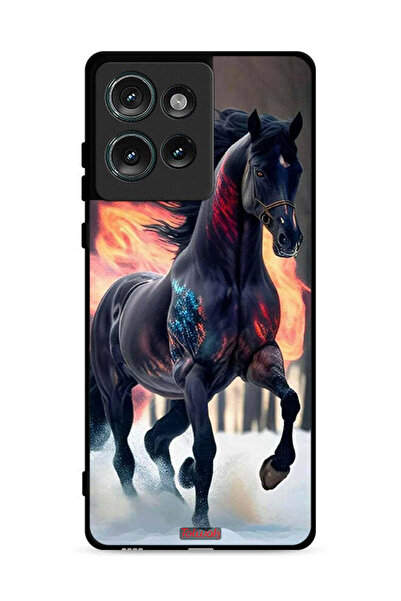 Tolwak غطاء حماية لهاتف موتورولا إيدج 50 بتصميم حصان عالي الوضوح