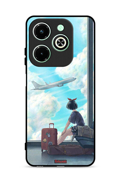 Tolwak غطاء حماية لهاتف Infinix Hot 40i 4G بتصميم فن السفر