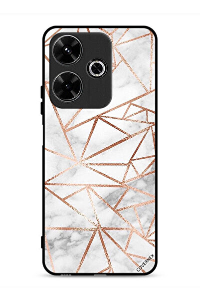 Covernex غطاء حماية لهاتف Xiaomi Redmi 13 4G بنمط رخامي وورق جدران