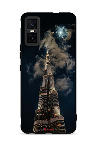 Tolwak Infinix GT 30 Pro Protective Case Cover Burj Khalifa In Night