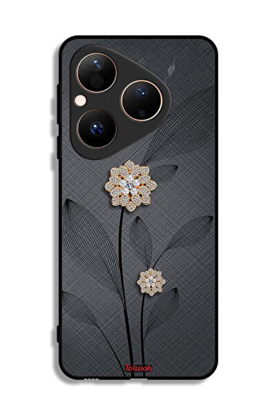 Tolwak غطاء حماية هواوي بيورا 80 برسومات زهور ماسية