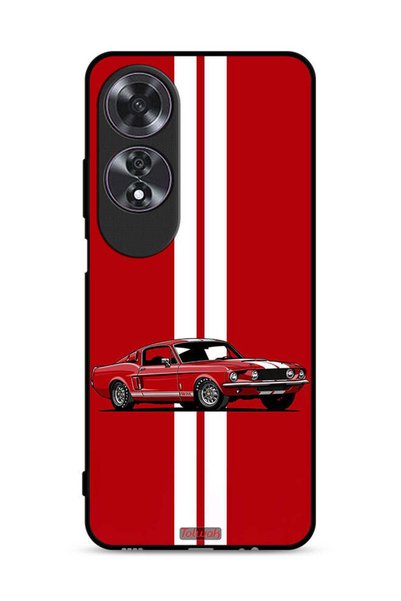 Tolwak غطاء حماية Oppo A60 بتصميم سيارة كلاسيكية تجريدية