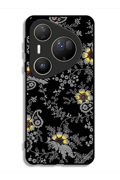 Covernex غطاء حماية فائق لهاتف هواوي بيورا 80 بخلفية زهور فنية
