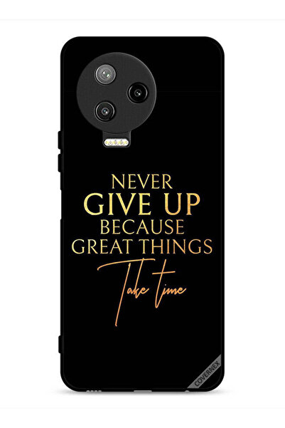 Covernex غطاء حماية لهاتف Infinix Note 12 Pro 4G لا تستسلم أبدًا لأن الأشياء ...