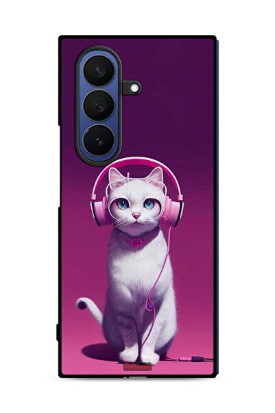 Tolwak غطاء حماية لهاتف سامسونج جالاكسي زد فولد 7 - قطة لطيفة