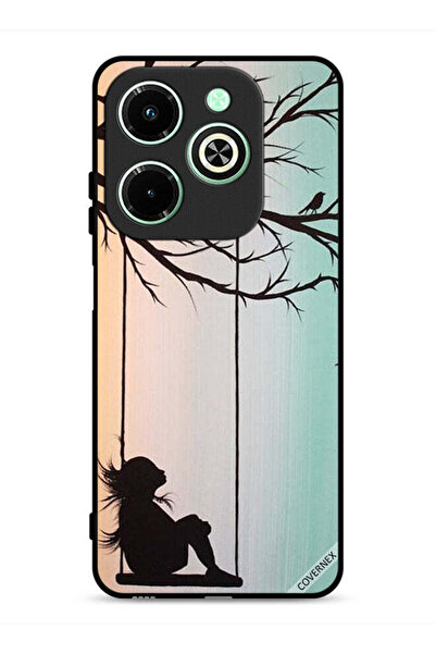 Covernex غطاء حماية لهاتف Infinix Hot 40i 4G برسم فتاة صغيرة حزينة