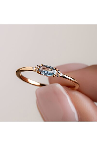 Choice 9 ZF1279-1 خاتم نسائي بيضاوي من مجموعة Vintage Trend مرصع بالزركونيا، ...