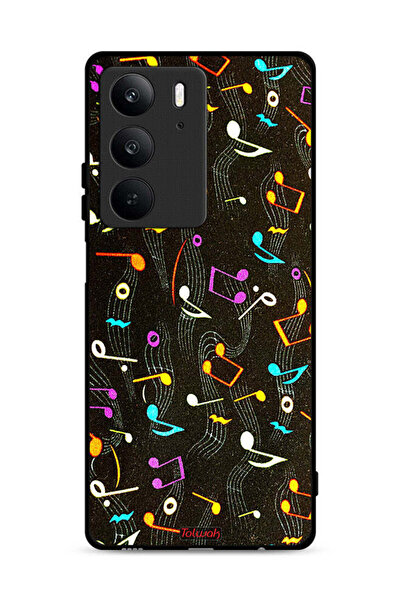 Tolwak غطاء حماية لهاتف Realme C75 4G بنمط قماش موسيقي