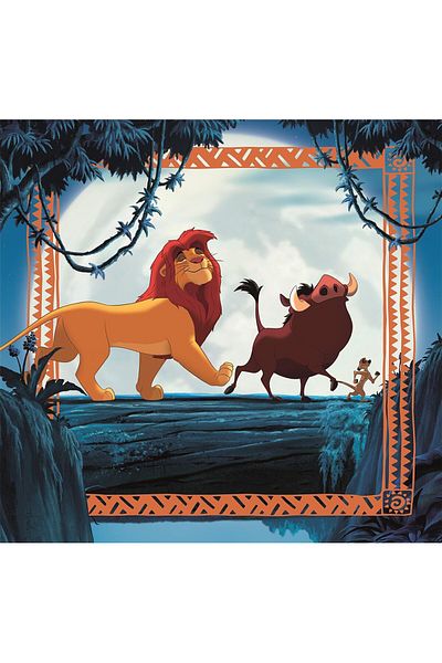 Lion Disney The Lion King Circle of Life Puzzle 3x48 pieces Clementoni