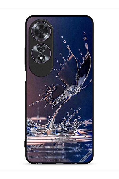 Covernex غطاء حماية لهاتف Oppo A60 بنقشة قطرات الماء والفراشة