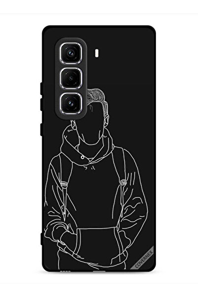 Covernex غطاء حماية لهاتف Infinix Hot 50 Pro 4G، رسم لشخصية فتى جاكيت