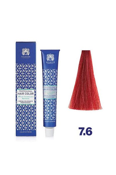 Valquer Blond deschis rosiatic 7.6 Vopsea de par cu plex si arginina 60g