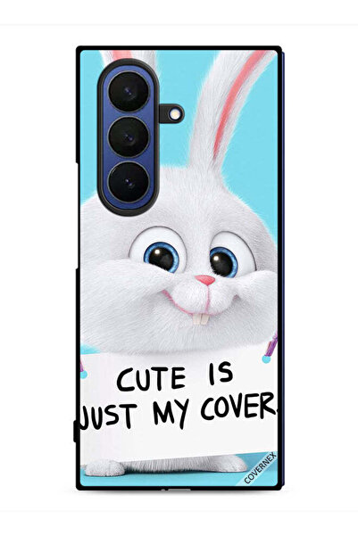 Covernex غطاء حماية لهاتف Samsung Galaxy Z Fold7، أرنب لطيف هو مجرد غطاء خاص بي