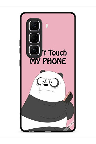 Covernex غطاء حماية لهاتف Infinix Hot 50 Pro 4G مطبوع عليه عبارة "لا تلمس هات...