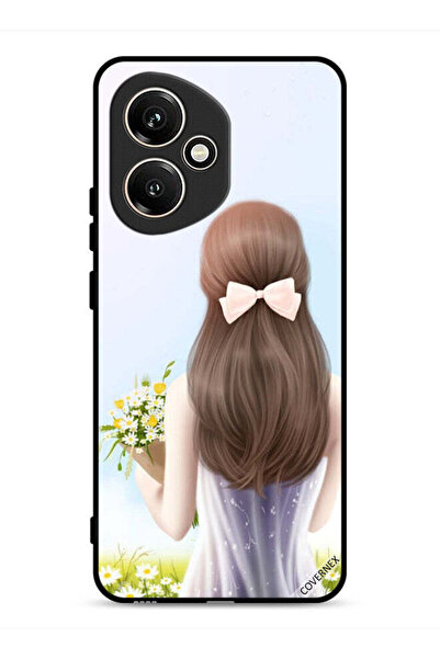 Covernex غطاء حماية لهاتف Honor 400 بتصميم فتاة جميلة