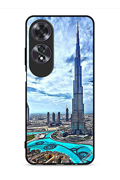 Covernex غطاء حماية لهاتف Oppo A60 - برج خليفة - غيوم تلامس السحاب
