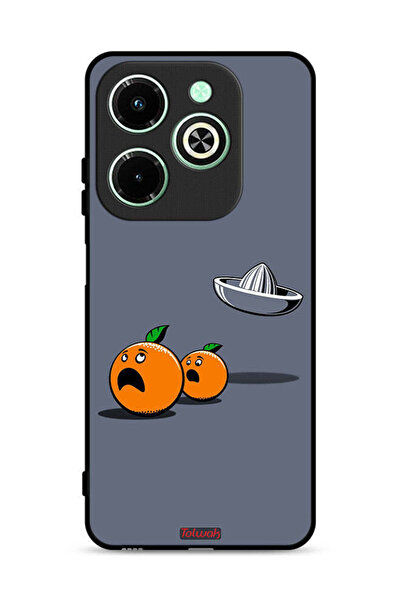 Tolwak غطاء حماية لهاتف Infinix Hot 40i 4G بنمط فن رقمي بسيط وفكاهي