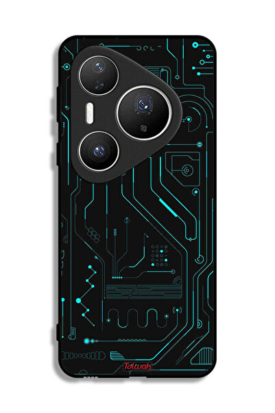 Tolwak غطاء حماية لهاتف هواوي بيورا 80 برو بلس - دوائر فنية رقمية - شاشة متعددة