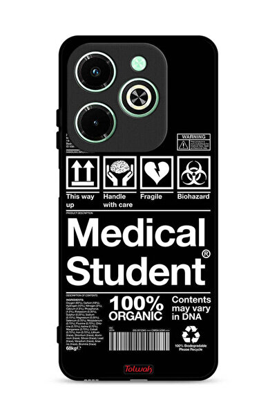 Tolwak غطاء حماية لهاتف Infinix Hot 40i 4G، ملصق طالب الطب