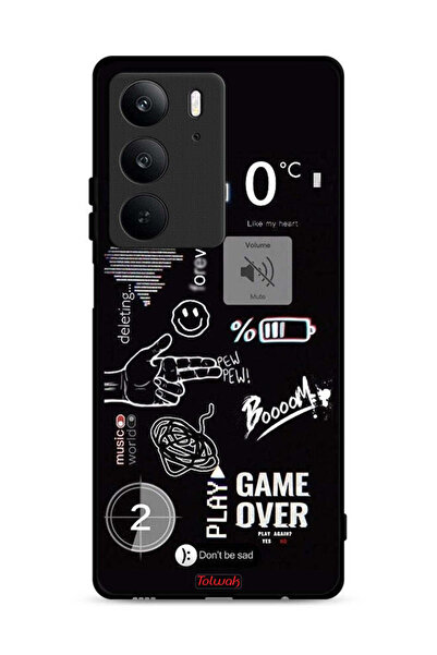 Tolwak غطاء حماية Realme C75 4G Game Over Pew Pew