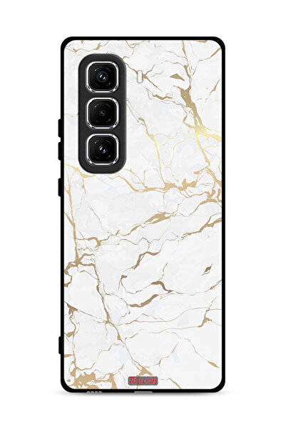 Tolwak غطاء حماية لهاتف Infinix Hot 50 Pro 4G بنقشة رخامية