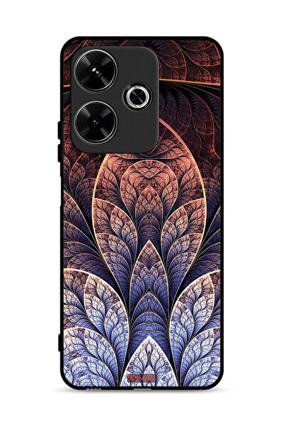 Tolwak غطاء حماية لهاتف شاومي ريدمي 13 4G بتصميم زهور فركتال تجريدية