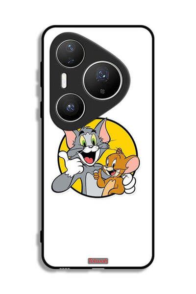 Tolwak غطاء حماية لهاتف هواوي بيورا 80 برو بلس بتصميم توم وجيري