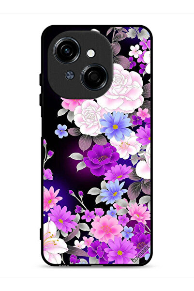 Covernex غطاء حماية لهاتف تكنو سبارك جو 1 إس 4G بنقشة زهور متنوعة