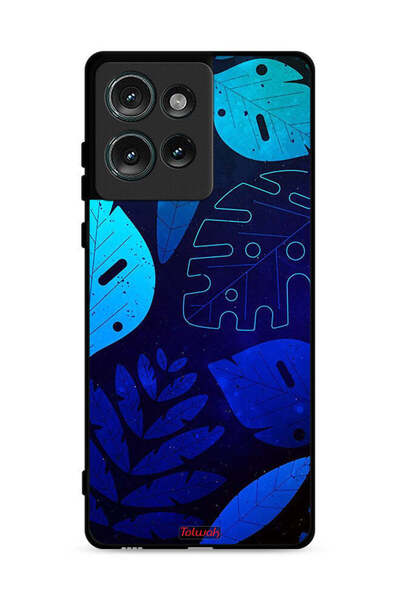 Tolwak غطاء حماية لهاتف موتورولا إيدج 50 بنقشة أوراق الشجر